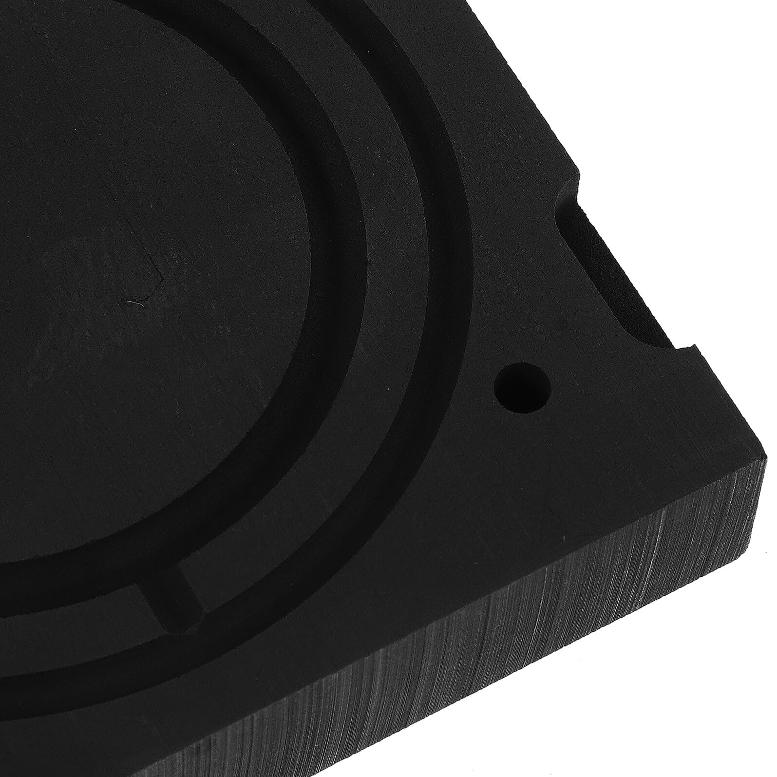 SHINEOFI Creuset Outil Réutilisable en Graphite Noir pour Fusion de Métaux Précieux Minimisant la Perte de Métal pour Fabrication de Bijoux et Artisanat DIY