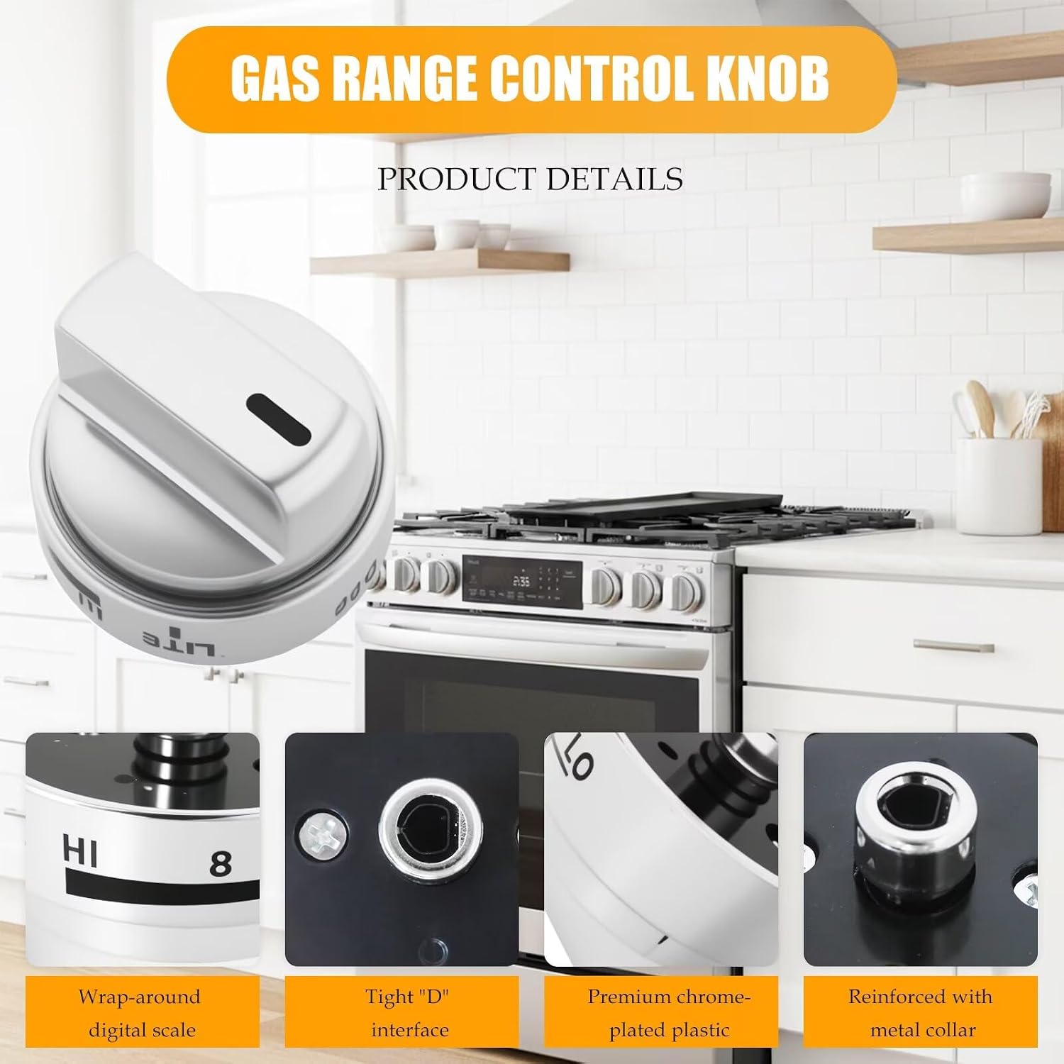 2026 New AEZ73453509 Stove Knobs Replacement for LG Gas Range Oven Stove Models LRG3081ST/01 LRG3083ST/00 LRG3085ST/00 LRG3091ST/00 LRG3091ST/03