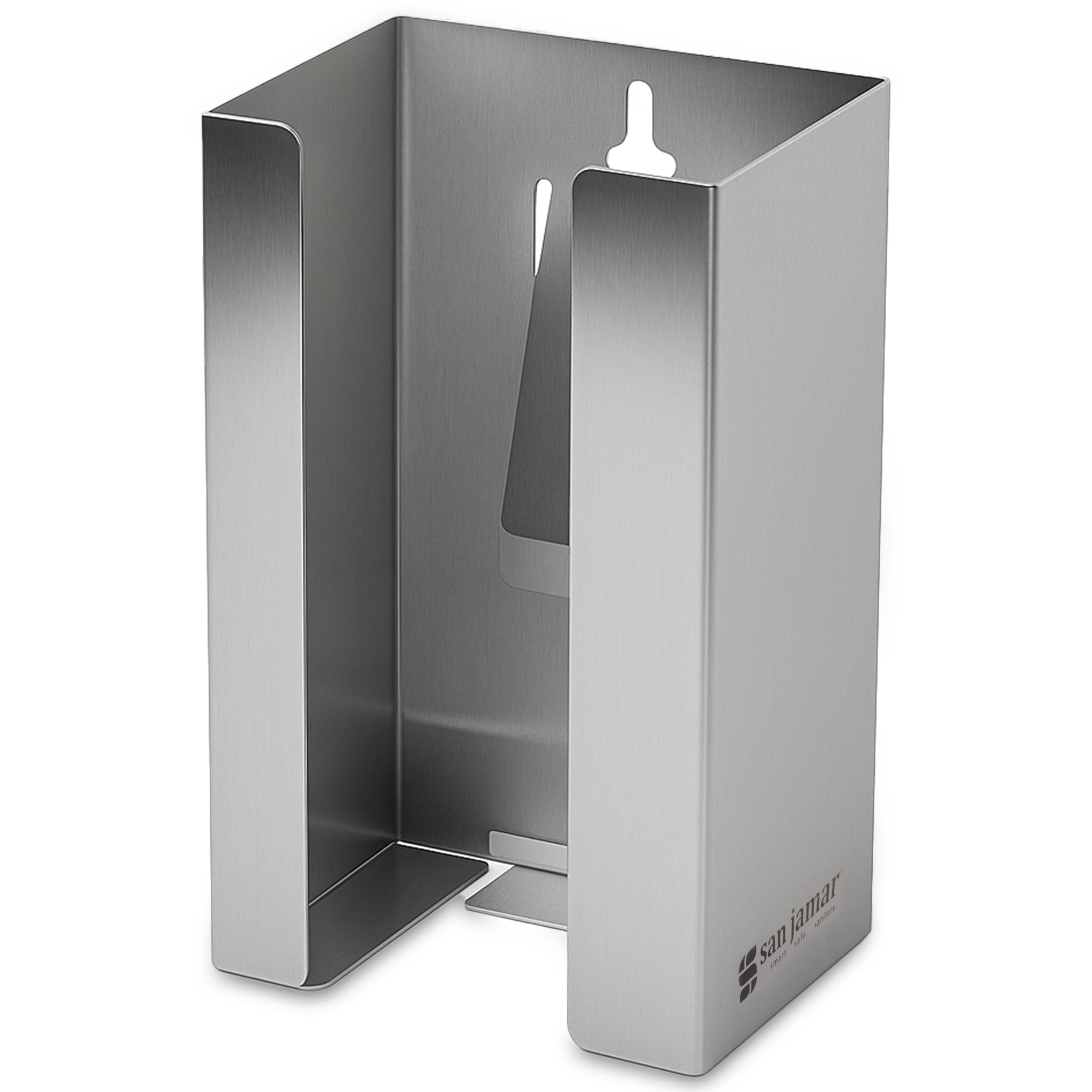 San Jamar g0801 caja de montaje en la pared dispensador de guantes, 1 Capacidad, acero inoxidable