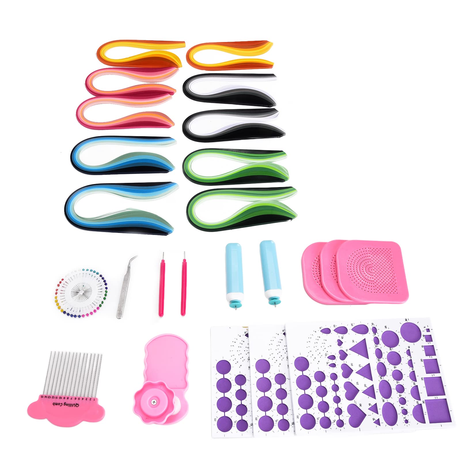 Srliya Kit Quilling con Penna Elettrica, Scatola Portaoggetti Inclusa