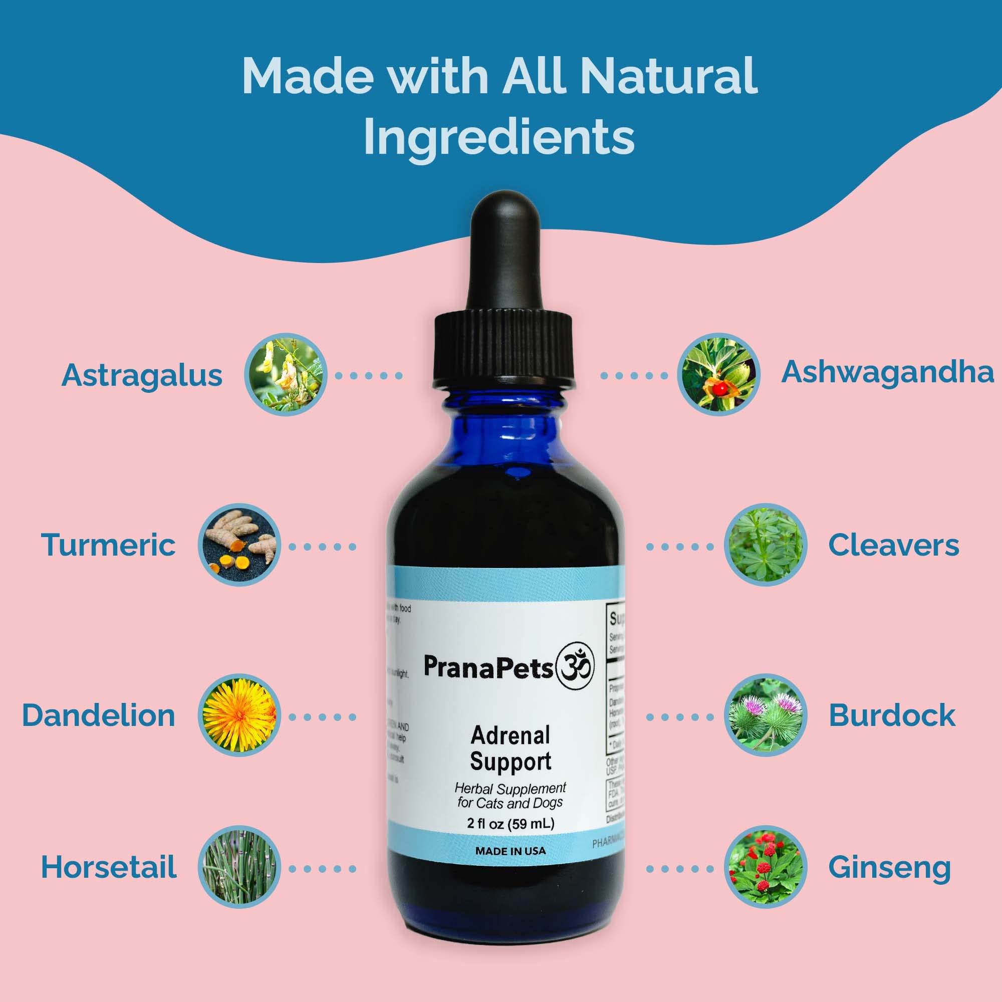 Buy Prana Pets Adrenal Support Naturally Relieves Symptoms of Cushings