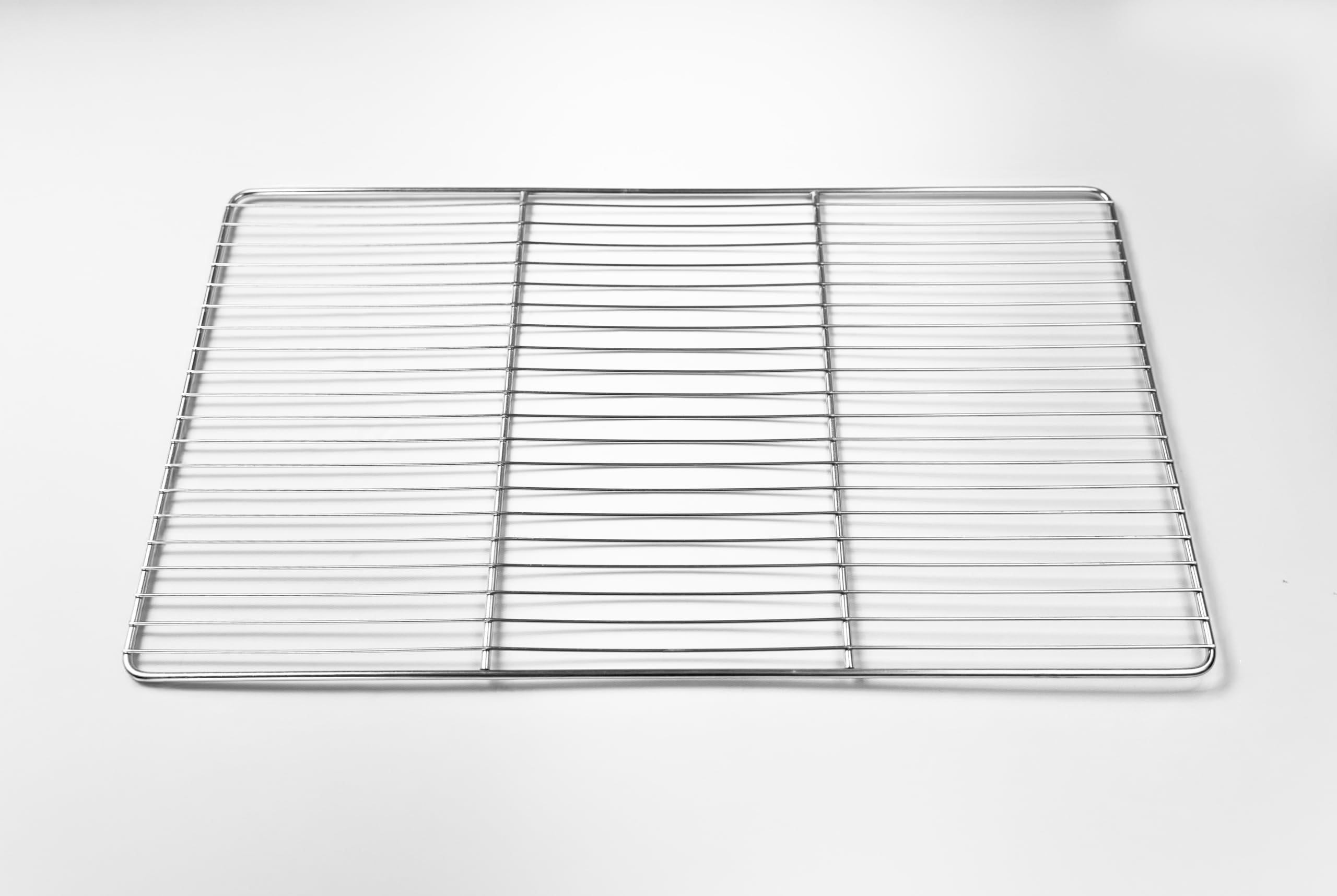 Lot de 3 grilles de four en acier inoxydable pour aliments, dimensions 53 x 32,5 cm