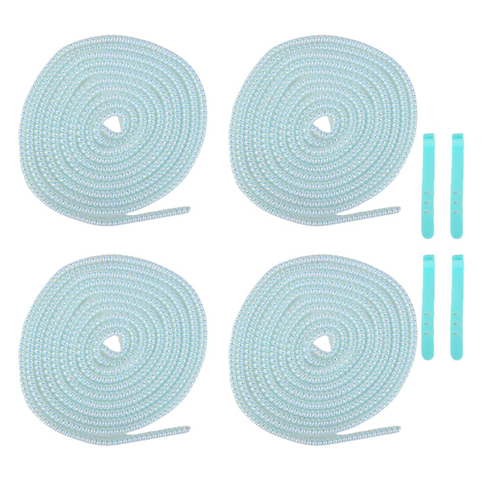 QLD COVER 4pcs 1.6M(5.25FT) Spiral Cable Protector, Multicolor Suitable for Most Phone/Pad/Laptop USB Wire Cord Savers Protection Cover Anti-break Wrap Charger Data Line Cables Sleeves, Laser Blue