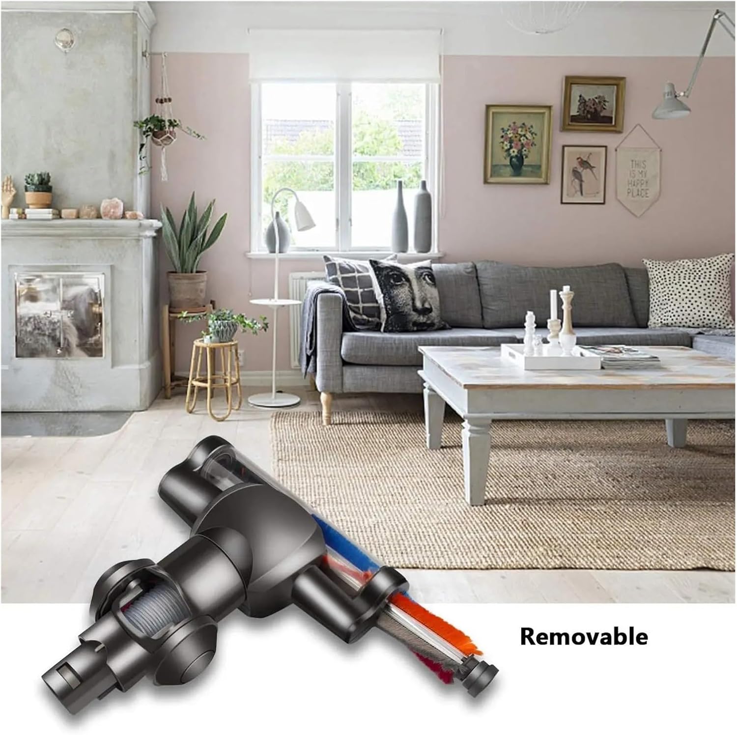 Motorized Floor Brush Tool .Compatible for Dyson DC31 DC34 DC35. Vacuum Cleaner Head Replacement Parts Accessories