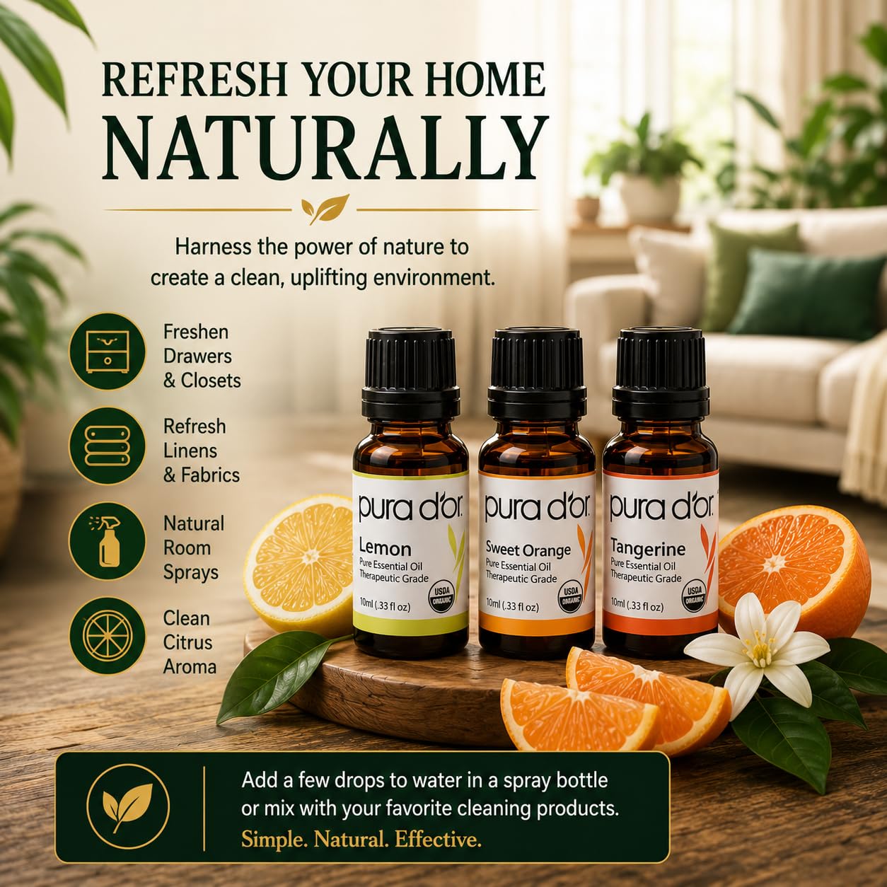 PURA D'OR Organic Sweet16 Essential Oils Aromatherapy Box Set, 10mL x16 Product Image 5