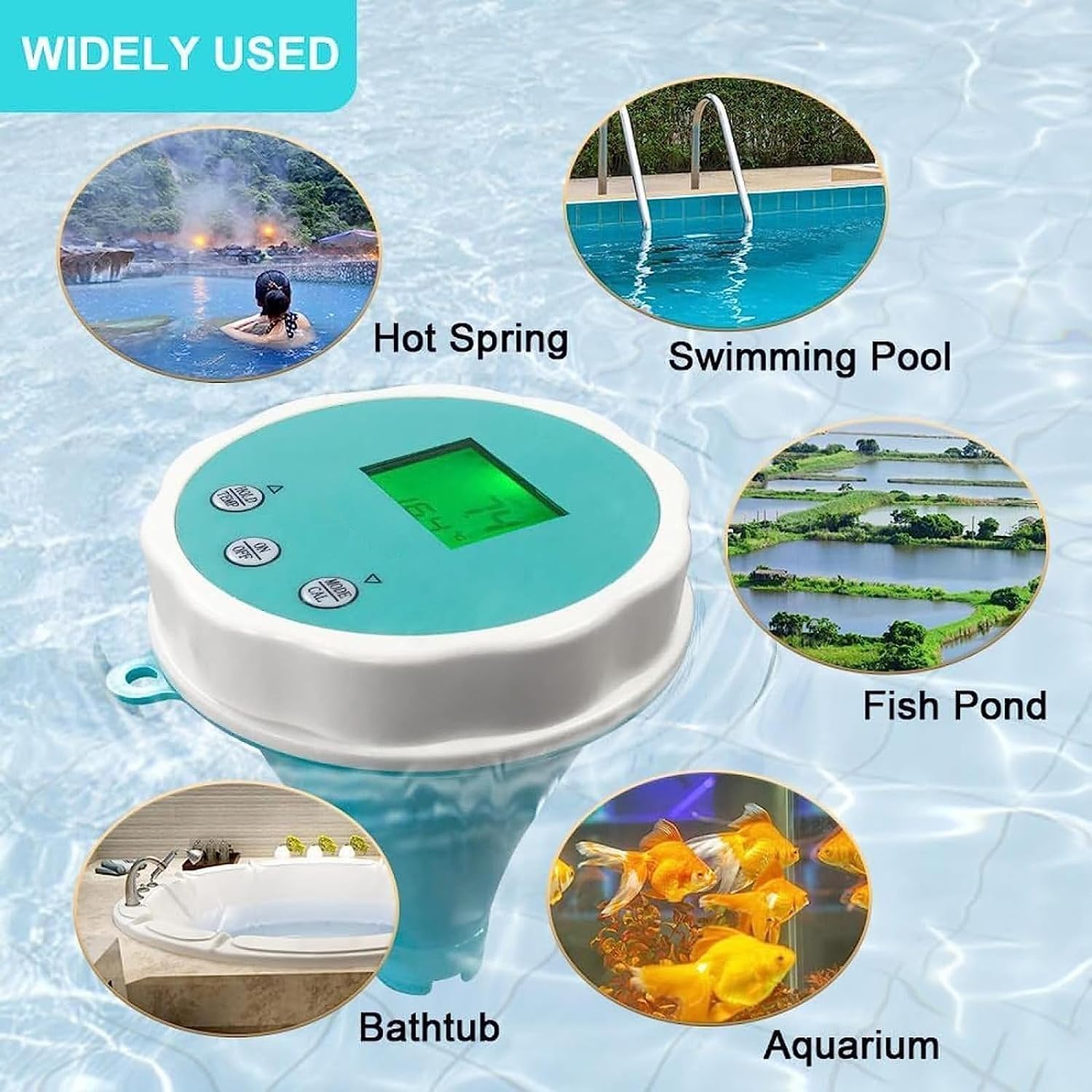 Analizador De Agua De Piscina, Medidor De Cloro Residual Y Calidad del Agua, Sonda De Precisión, Control Mediante Aplicación Y Registro De Datos, Monitor De Ph Y Cloro para Jacuzzis