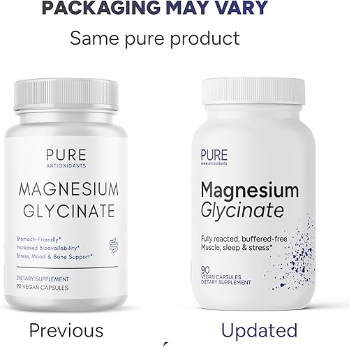 Miniatura 7 de Glicinato de magnesio 100% puro para el sueño y los músculos - Magnesio quelado altamente biodisponible - amigable con el estómago - 275 mg