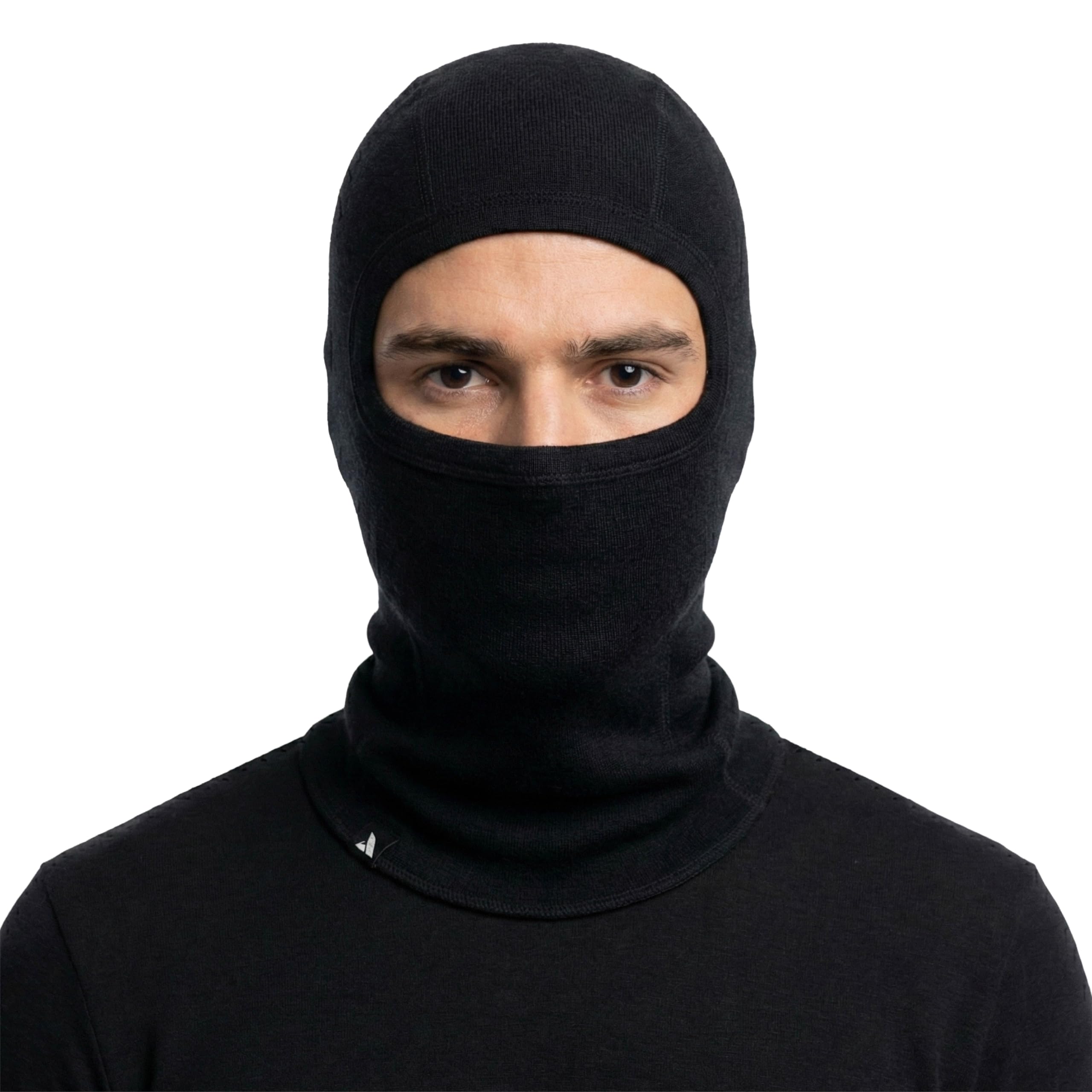 Janus Wool Norse Merino Wool Ski Mask Balaclava Developed for NATO Windproof Liner Black
