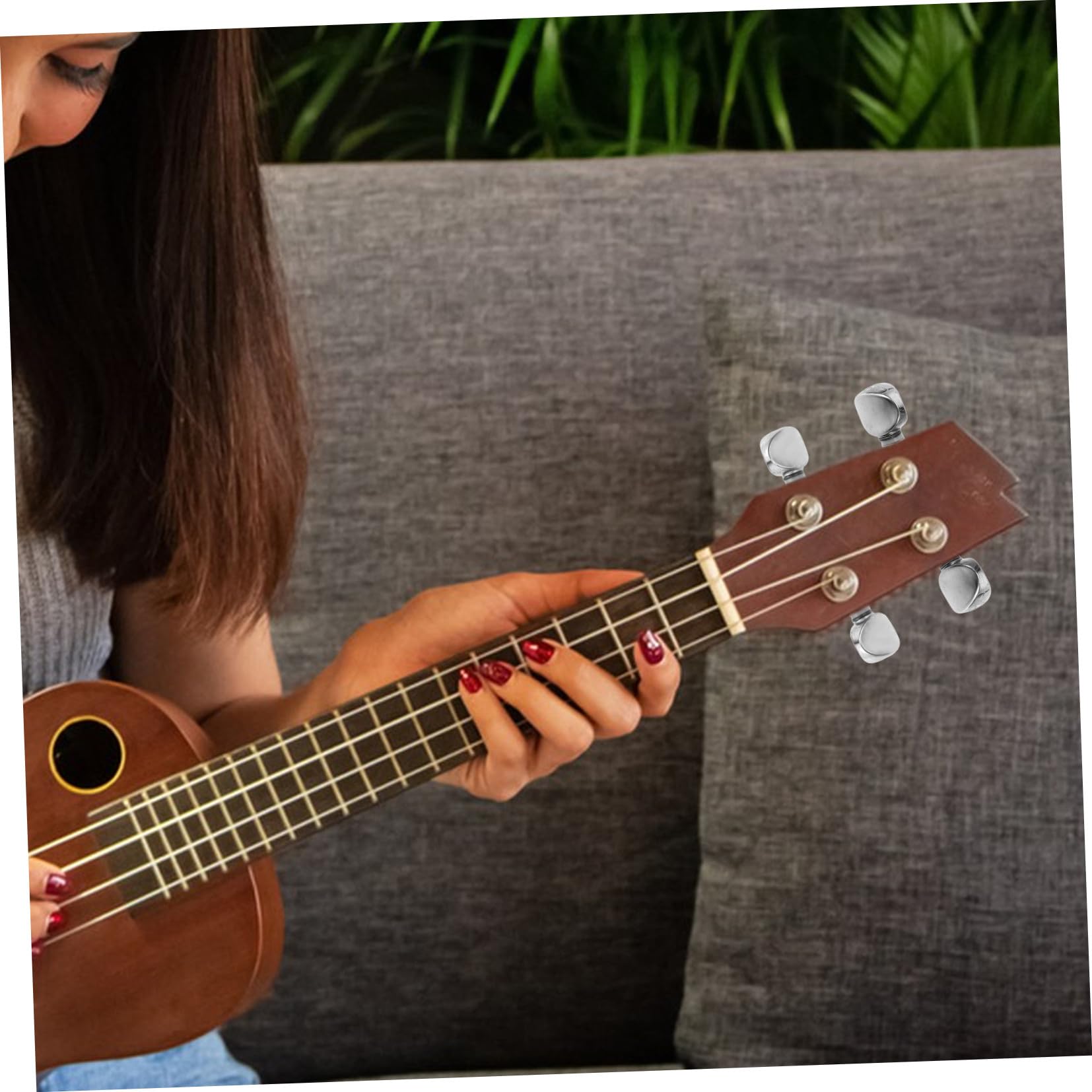 YARNOW 20 Pezzi Chiavi Accordatura Ukulele Chiuse Accessori Tuning Resistenti e Lisci Parti Ricambio per Corde Ukulele Compatibili con Vari Modelli