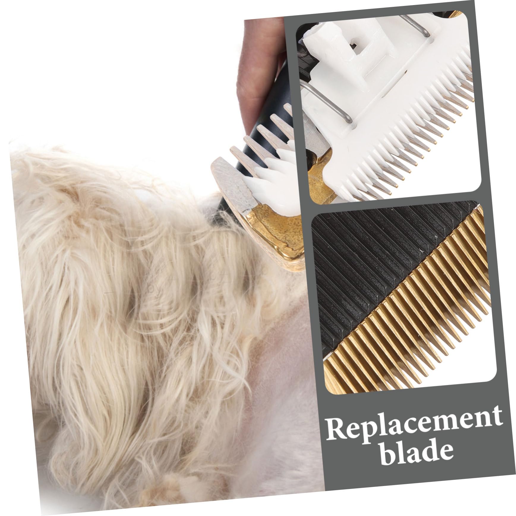 Didiseaon Replacement Blade for Trimmer Blade for Dogs Cats Trimmer Attachment Plastic Steel Easy to Use Durability