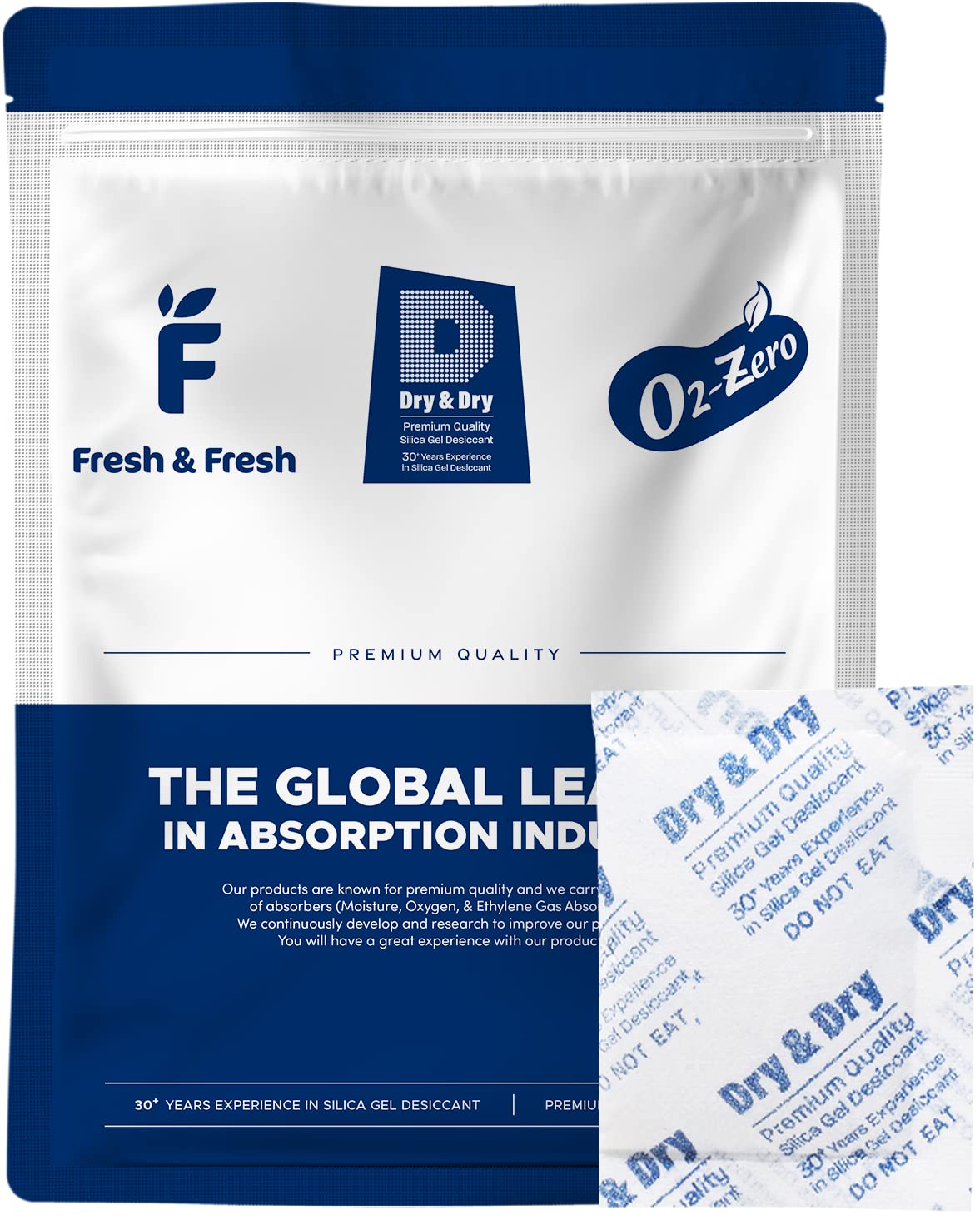 Dry & Dry 10 Gram [100 Packets] Premium Pure & Safe Silica Gel Packets