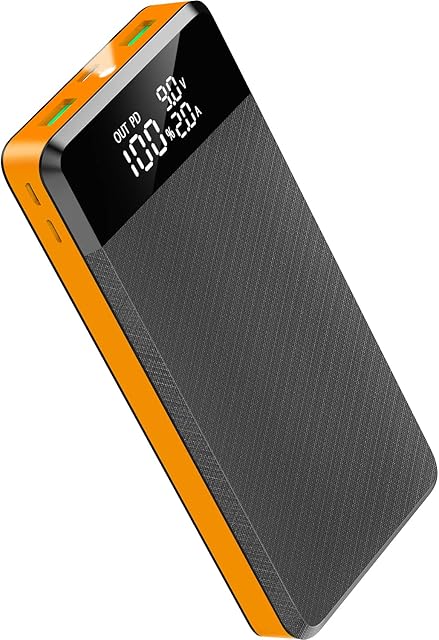 Power Bank, 30000mAh Portable Charger PD20W Fast Charging USB C Powerbank with 3 Output& 3 Input, Digital Display Torch Battery Pack Phone Charger Power Bank for Laptop, Tablet, iPhone Samsung
