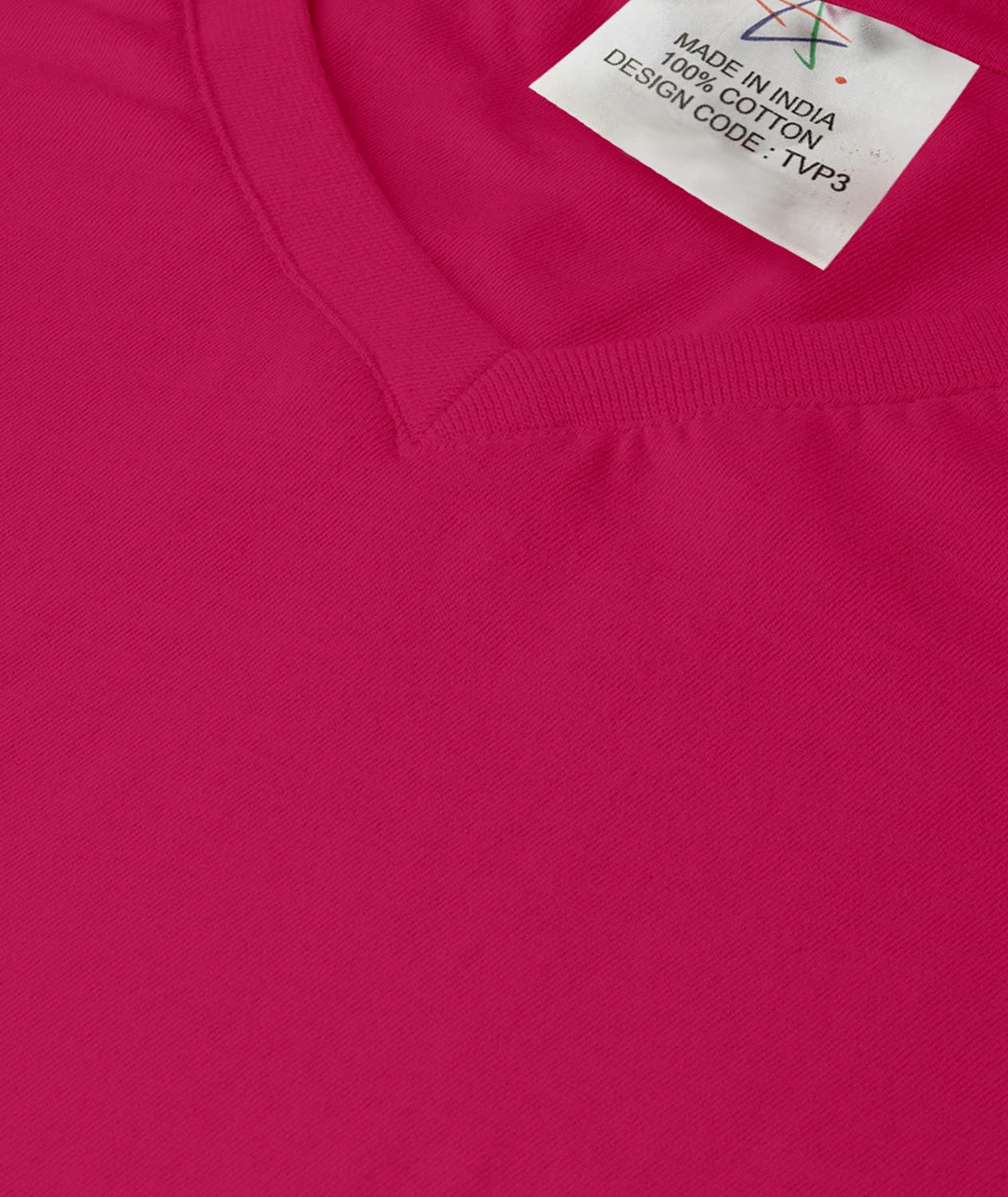 TVP Fashions Premium Plain Men V Neck Full Sleeves Festive,Offer,Discount,Sale,Limited Edition, Trendy, Trending Tees and Tshirts. (DarkPink_Large) 3