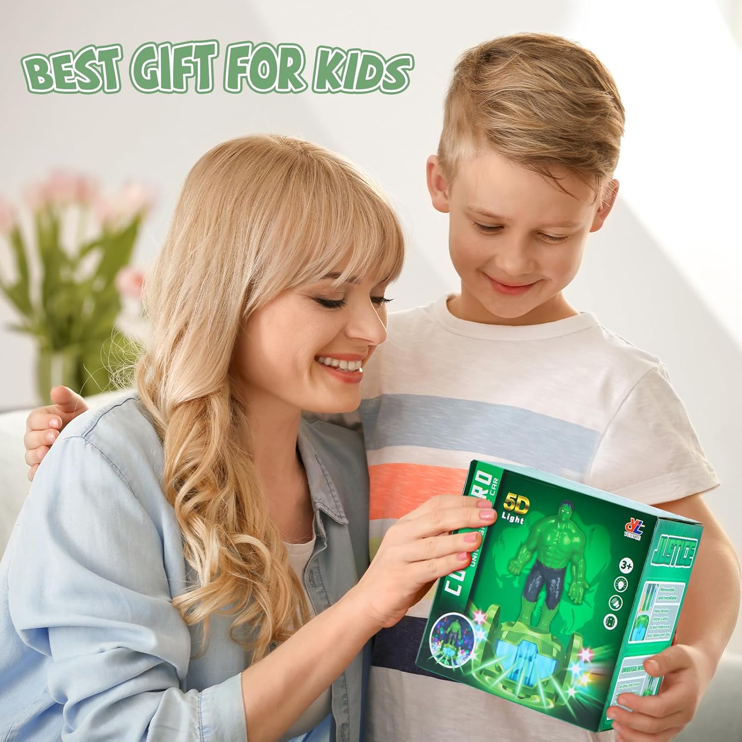 Toys for Boys Girls 1-3 Years Old,Kids Toys Car with Music and Lights,Interactive Electric Robot Toy Bump and Go Cars for Toddlers 3-5,Birthday Christmas Party Gifts for 1 2 3 4 Year Old Kids