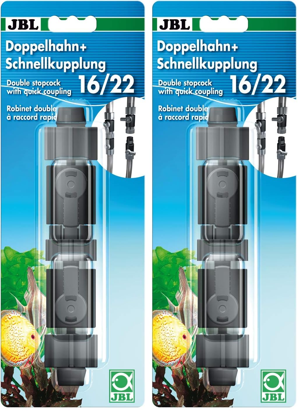 JBL Doppelhahn Schnellkupplung 16/22 2er Pack