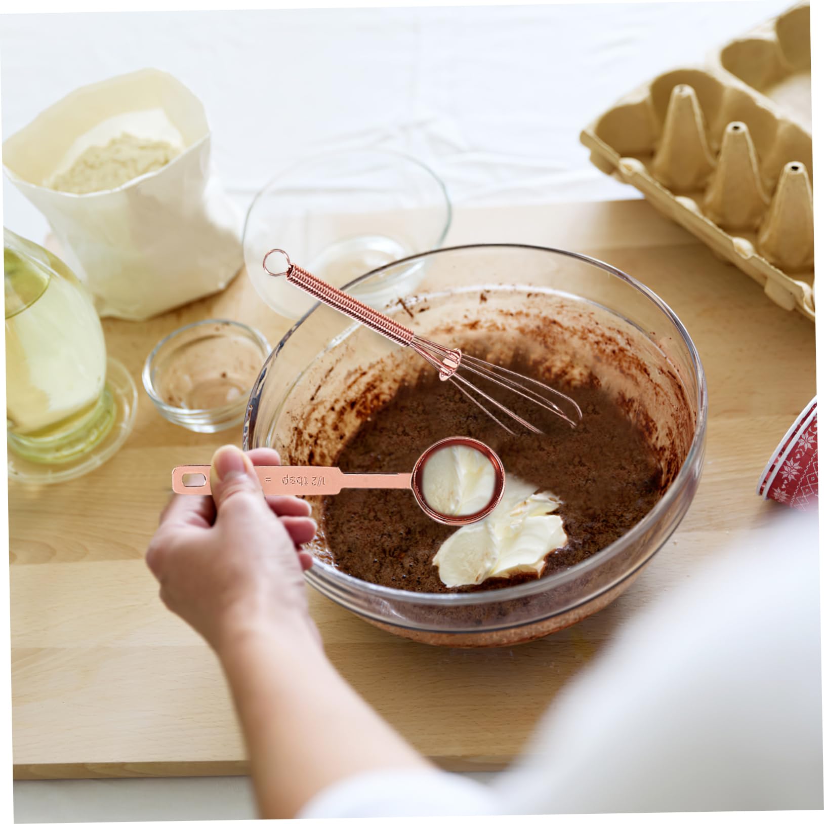 Alipis Tasses Et Cuillères à Mesurer Avec Agitateur Pour Pâtisserie Cuisson Outils Doseurs Pour Et Farine