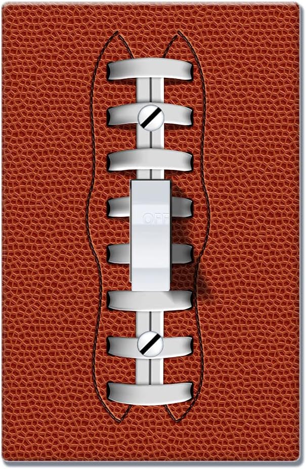 WIRESTER Single Gang Toggle Light Switch Plate/Wall Plate Cover for Sports Fan Player, Baseball (S1) image 5
