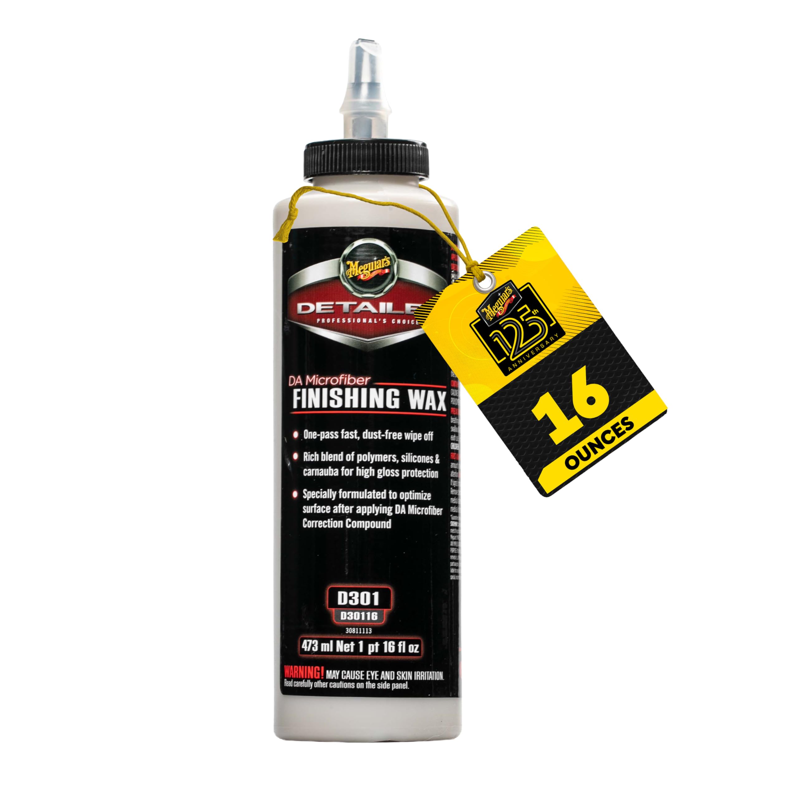 Meguiar's D30116 Detailer DA Microfibre Finishing Car Wax 473ml