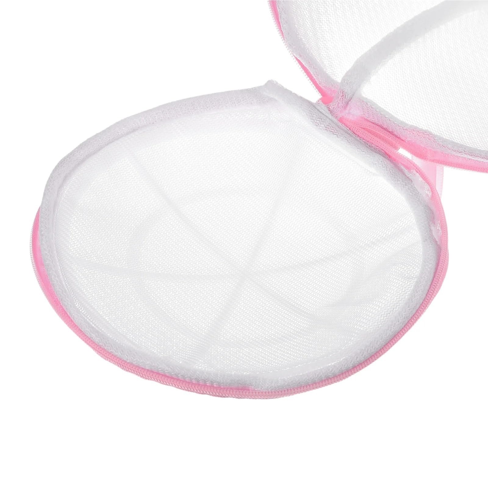 2/4 Stück BH-Waschbeutel, zylinderförmig, aus Netzgewebe, for die Waschmaschine, for Waschen von empfindlicher Kleidung wie Socken und Unterwäsche, rosa/grau für Pullover, Hemden(4pcs Pink)
