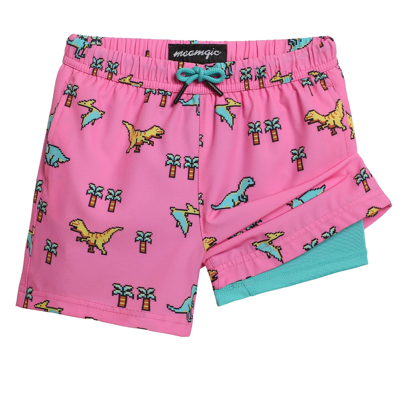 maamgic Jungen-Badehose mit Kompressionsfutter, 4-Wege-Stretch, schnell trocknend, Badehose, Kleinkind, Jungen