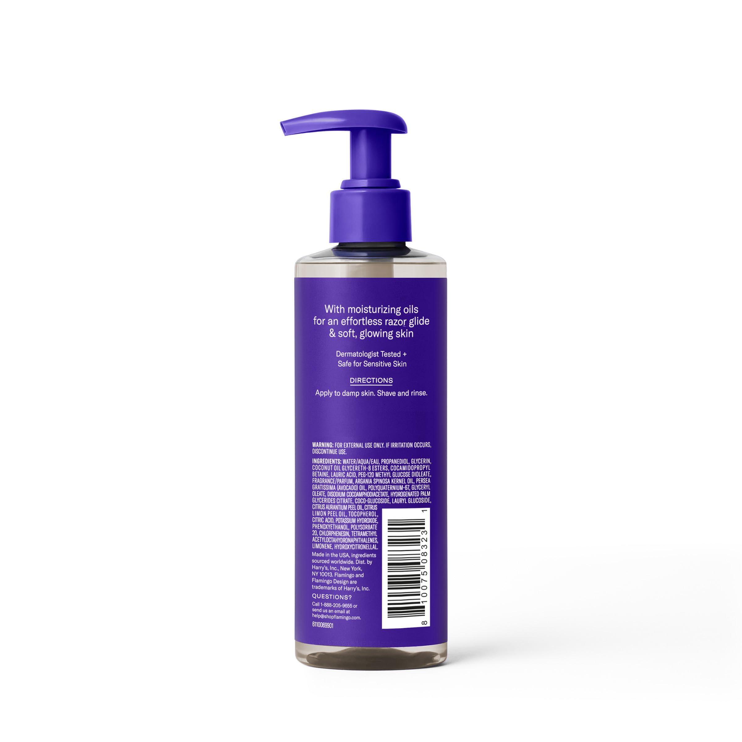 Flamingo Nourishing Shave Oil for Women with Coconut, Argan & Avocado Oils, 8 fl oz, Pack of 3