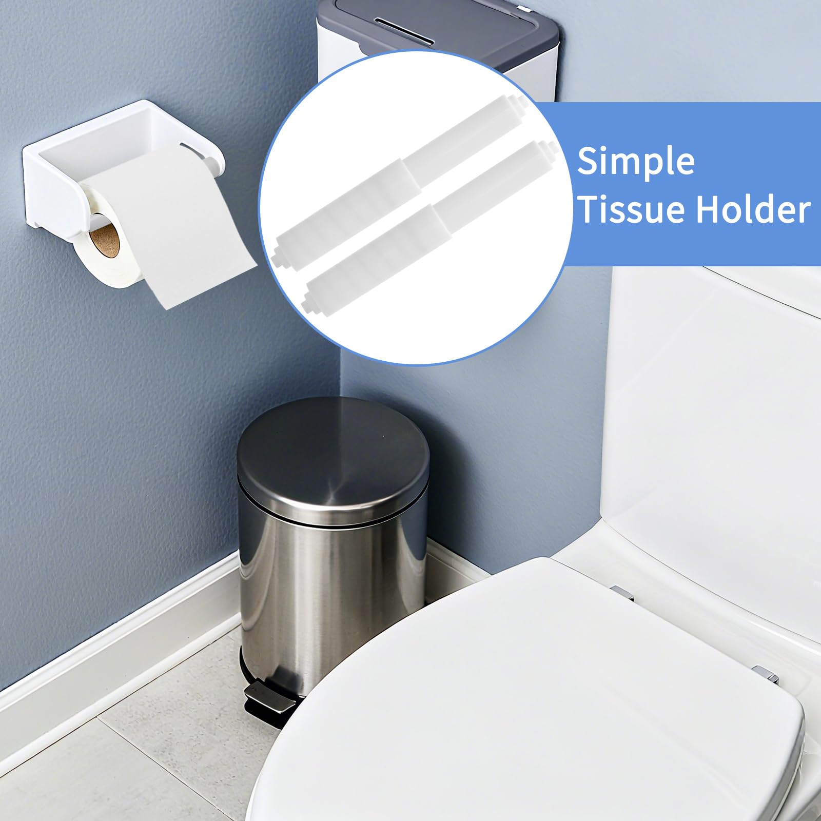 4 Pcs Spring Loaded Toilet Paper Holder,Tissue Holder for Toilet — Amazon image 4