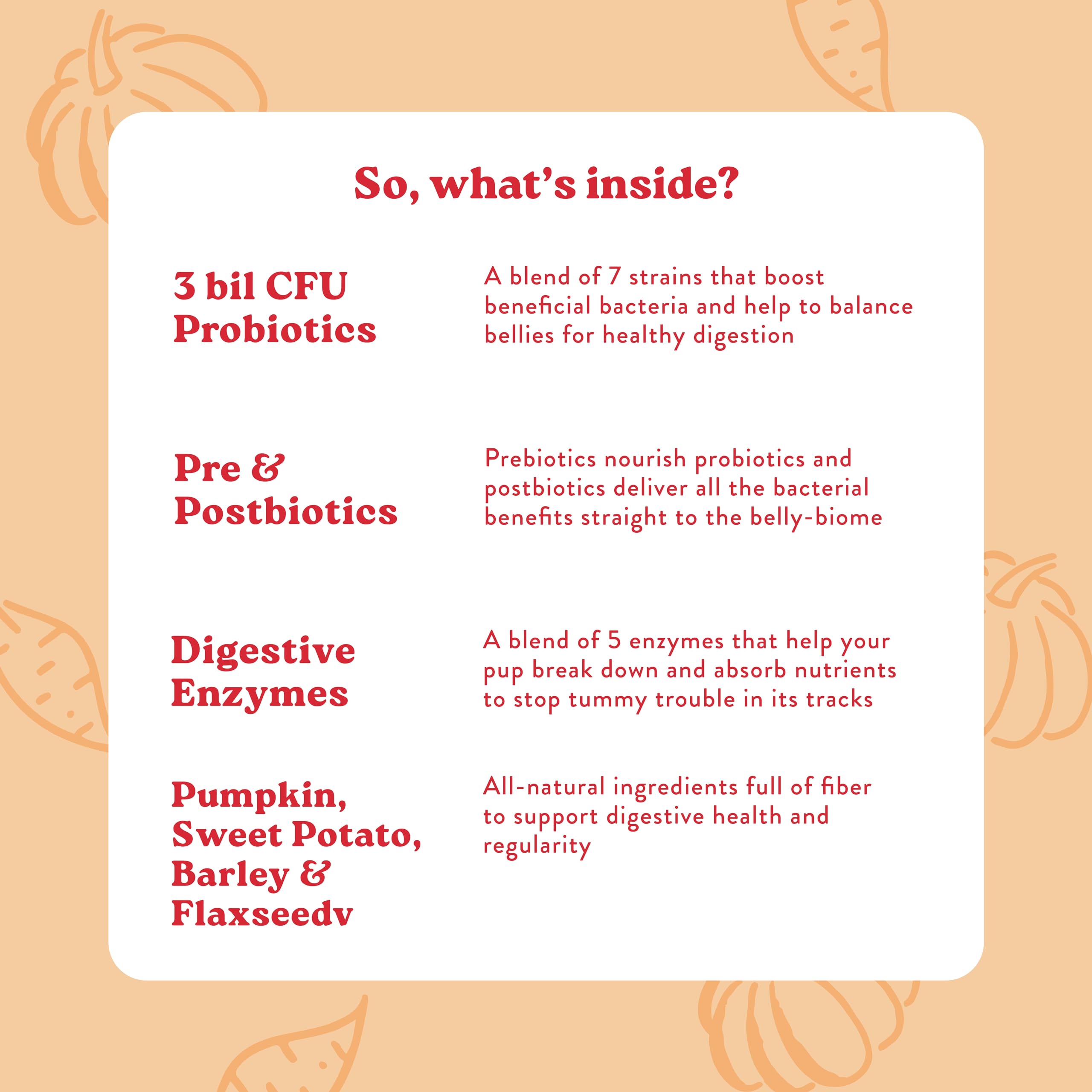 Bocce's Bakery Probiotic Supplement Chews, Pumpkin & Sweet Potato (60 ct) — Amazon image 5