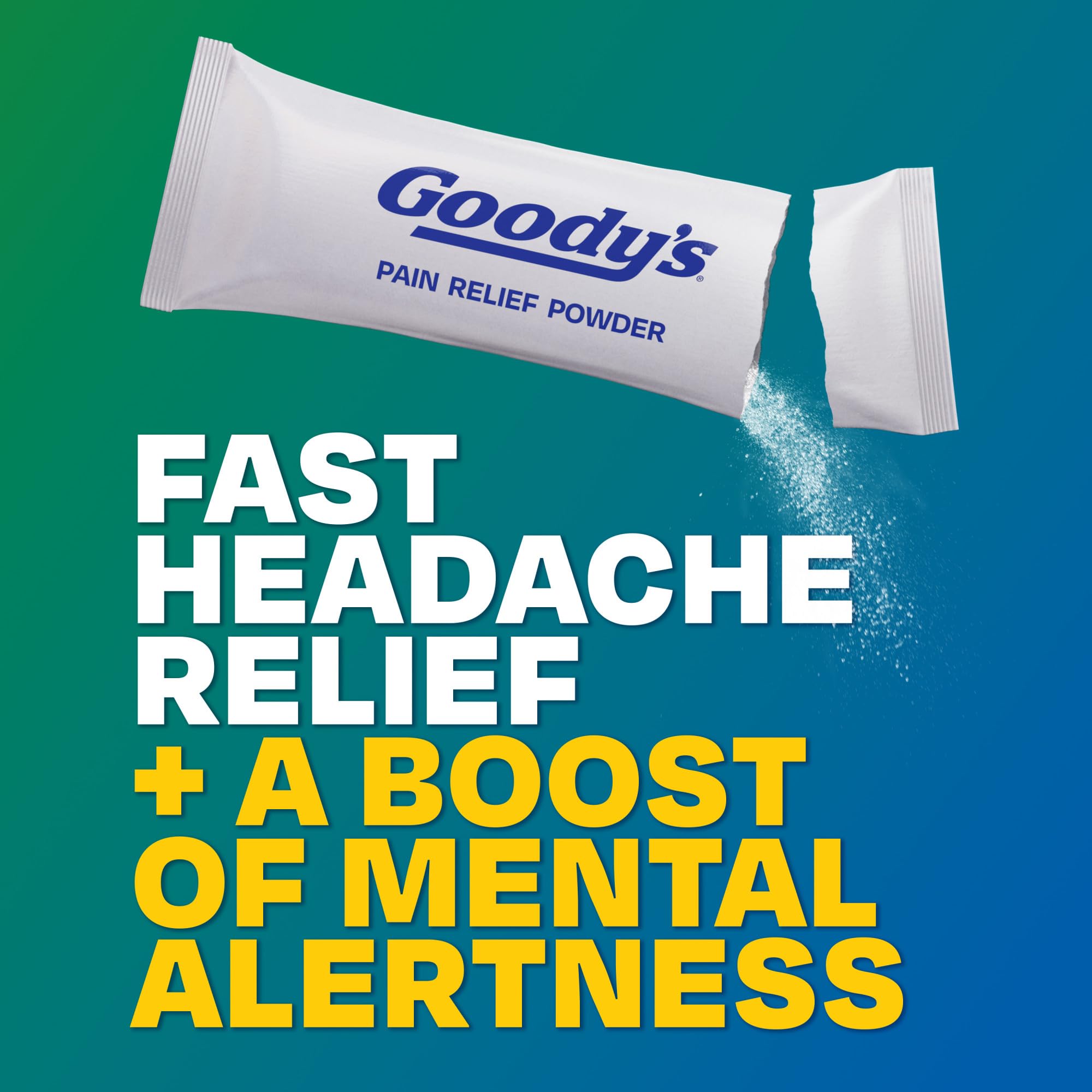 Goody's Headache Relief & Mental Alertness Powder, Strawberry Citrus, 16 Ct — Amazon image 2
