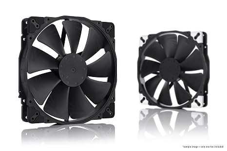 Noctua NF-A20 PWM chromax.Black.swap, Premium Quiet Fan, 4-Pin (200x30mm, Black)