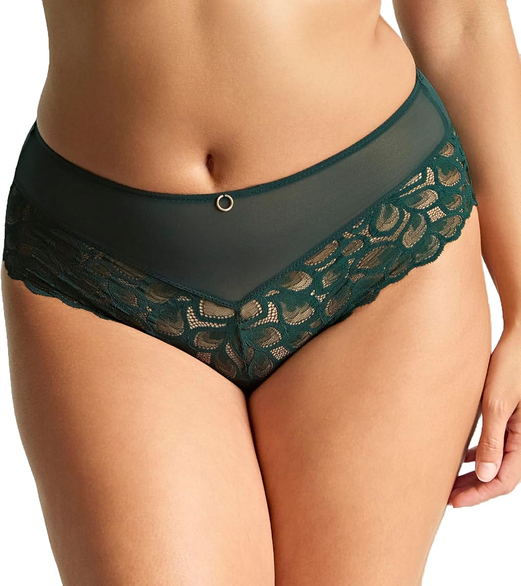 Panache Allure Deep Brief (10764),3XL,Forest Green - Forest Green,3XL