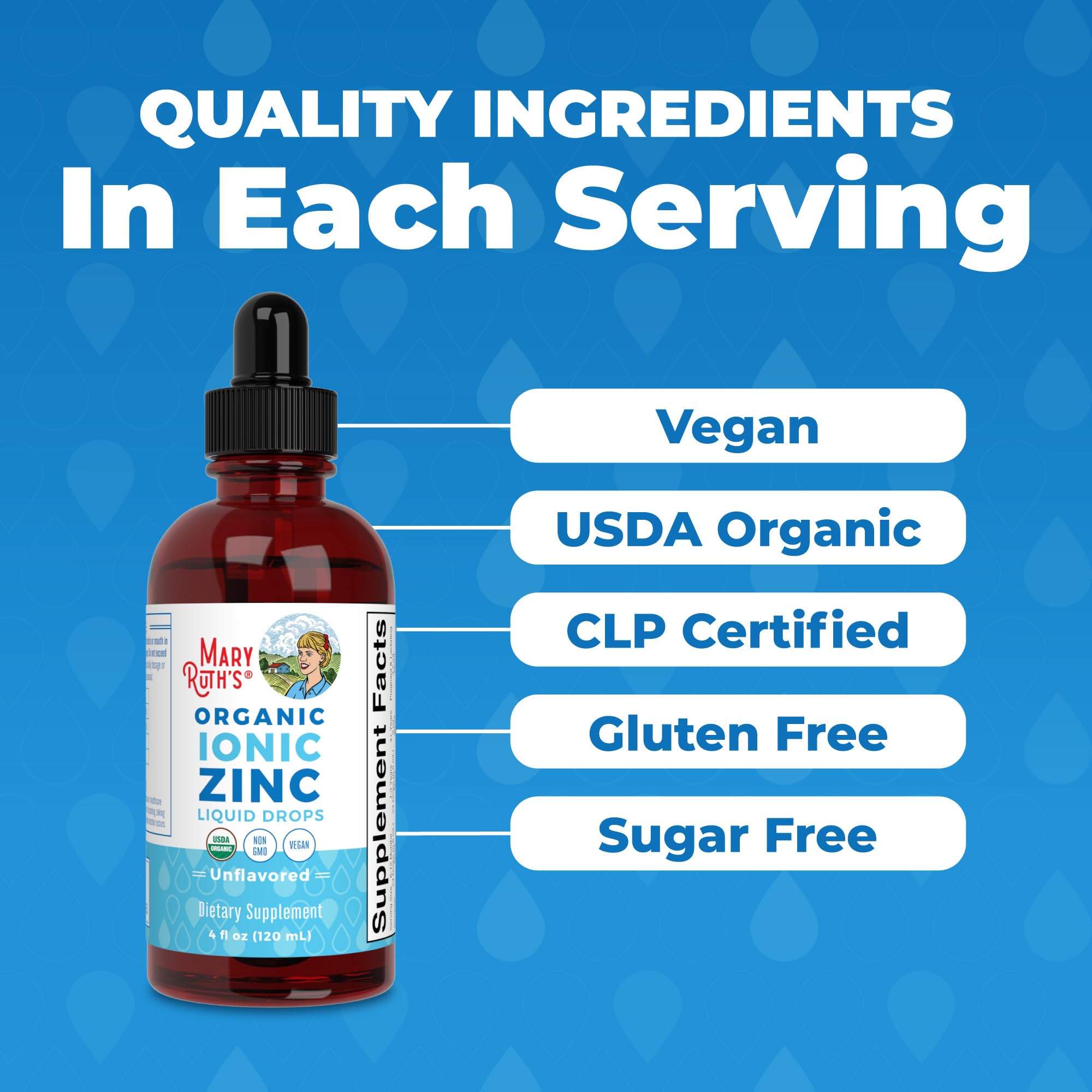 MaryRuth's USDA Organic Ionic Zinc Liquid Drops, Unflavored, 4 oz — Amazon image 5