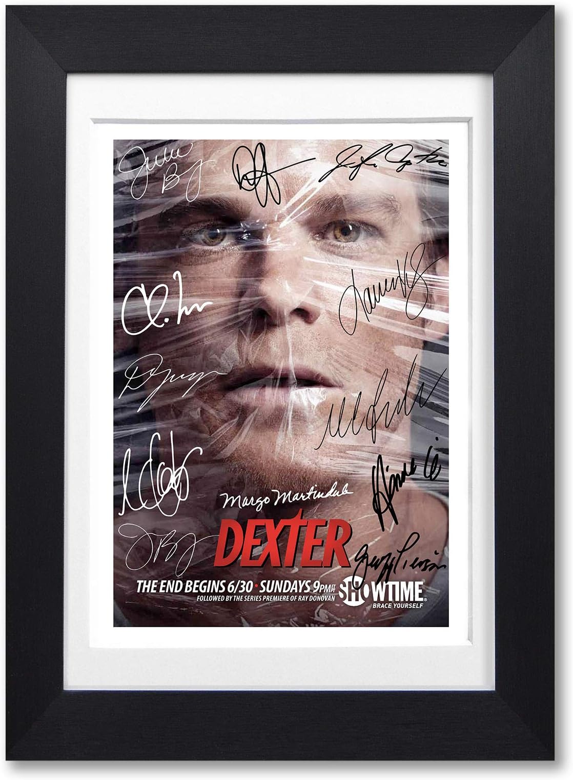 – Memorabilia Dexter Cast Signed Autograph Signature A4 Poster Photo Print Photograph Artwork Wall Art Picture TV Show Series Season DVD Boxset Gift Michael C Hall (A4 BLACK FRAMED & MOUNTED)