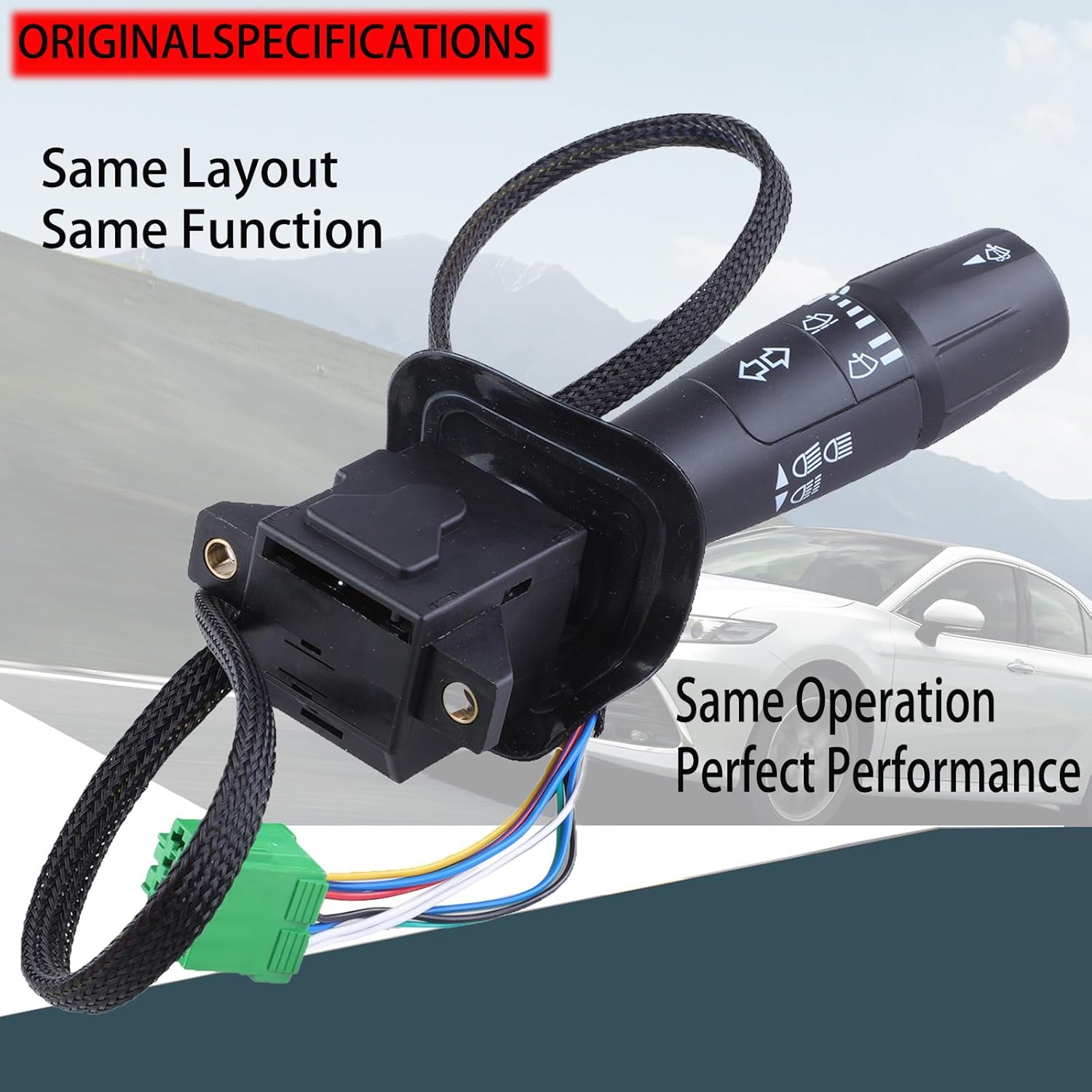 Turn Signal Switch Compatible with Kenworth & Peterbilt Models T680, C500, T370, T440, T470, T660, T800, T880 Windshield Wiper Multifunction Switch Replaces# P27-1067, P27-6221