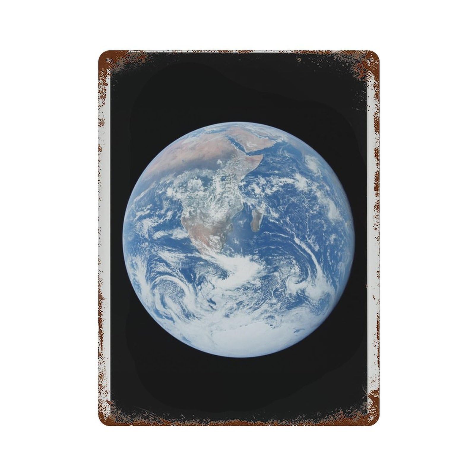 xiaoxiaoshen The Blue Marble Eh ， NASA Space Photo Wall Decor Art Metal Tin Poster Modern Home Decor Art Home Bar Shop Decorations Vintage Sign 40x30cm