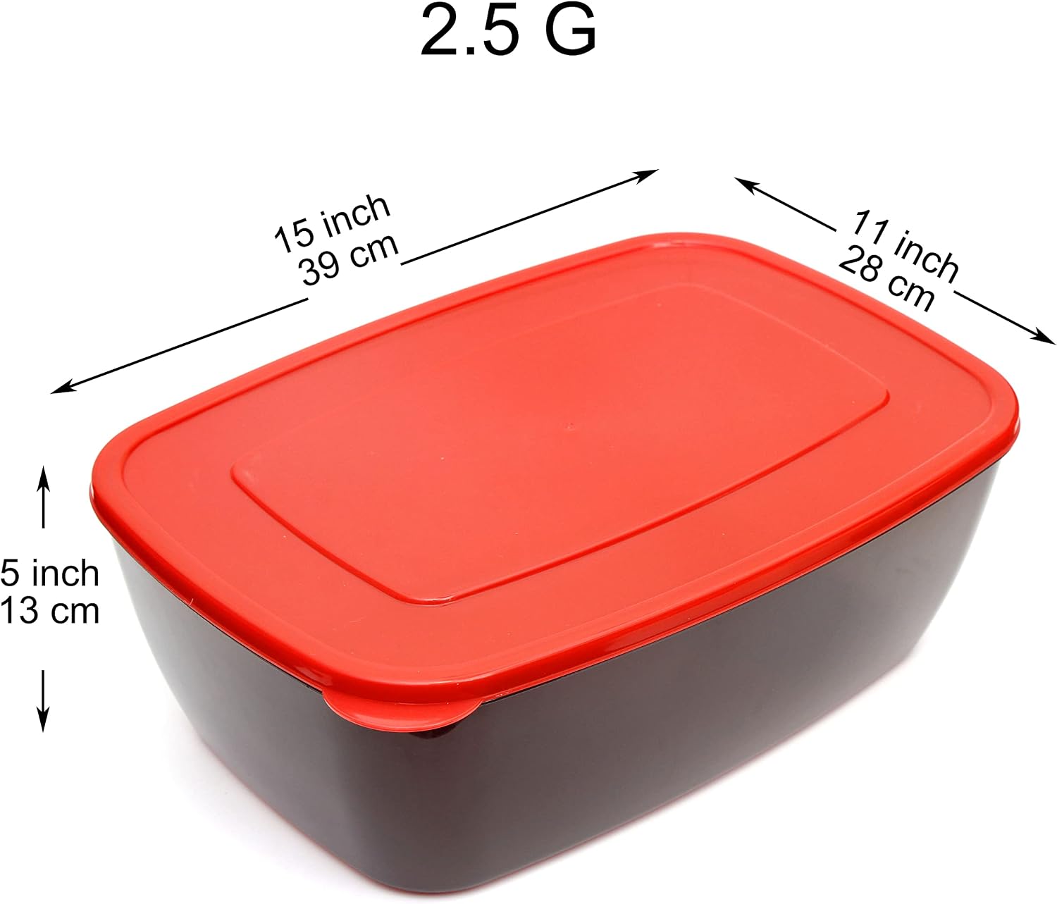 Youngever 2 Pack Extra Large Food Storage Containers (2.5 Gallon 15 inch x 11 inch x 5 inch) image 2