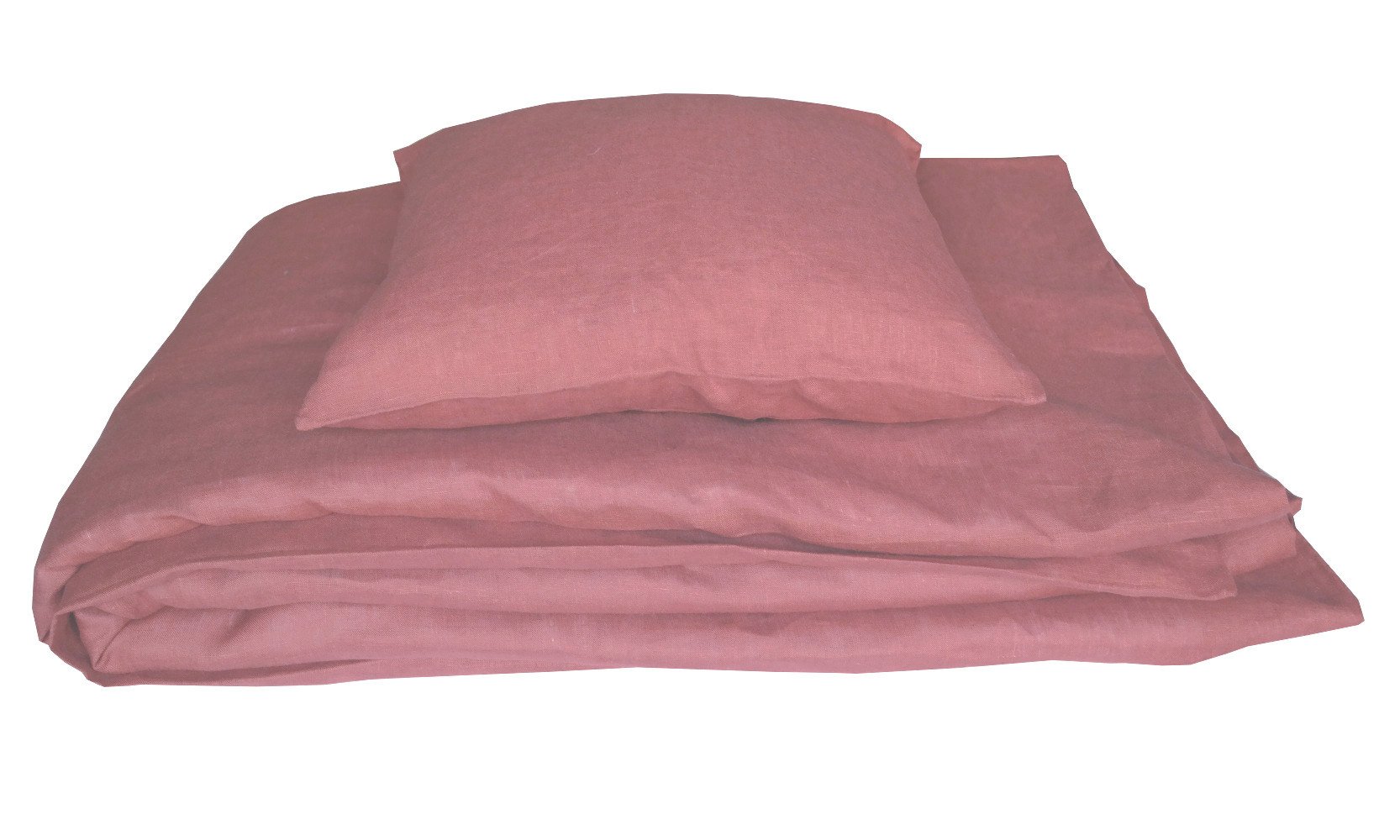 Unbekannt Bettwäsche Set Leinen Rosé Pastell 100% Leinen 135x200/80x80 NEU+OVP + Limited Edition + Nur begrenzt vorhanden!