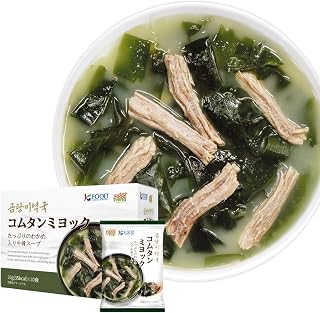 韩式食品 Komtan Miyokuku 10餐 韩国菜汤 独立包装 韩国汤 汤 冻干 即席汤 韩国正宗风味 约2分钟完成 简单烹饪 应急食品