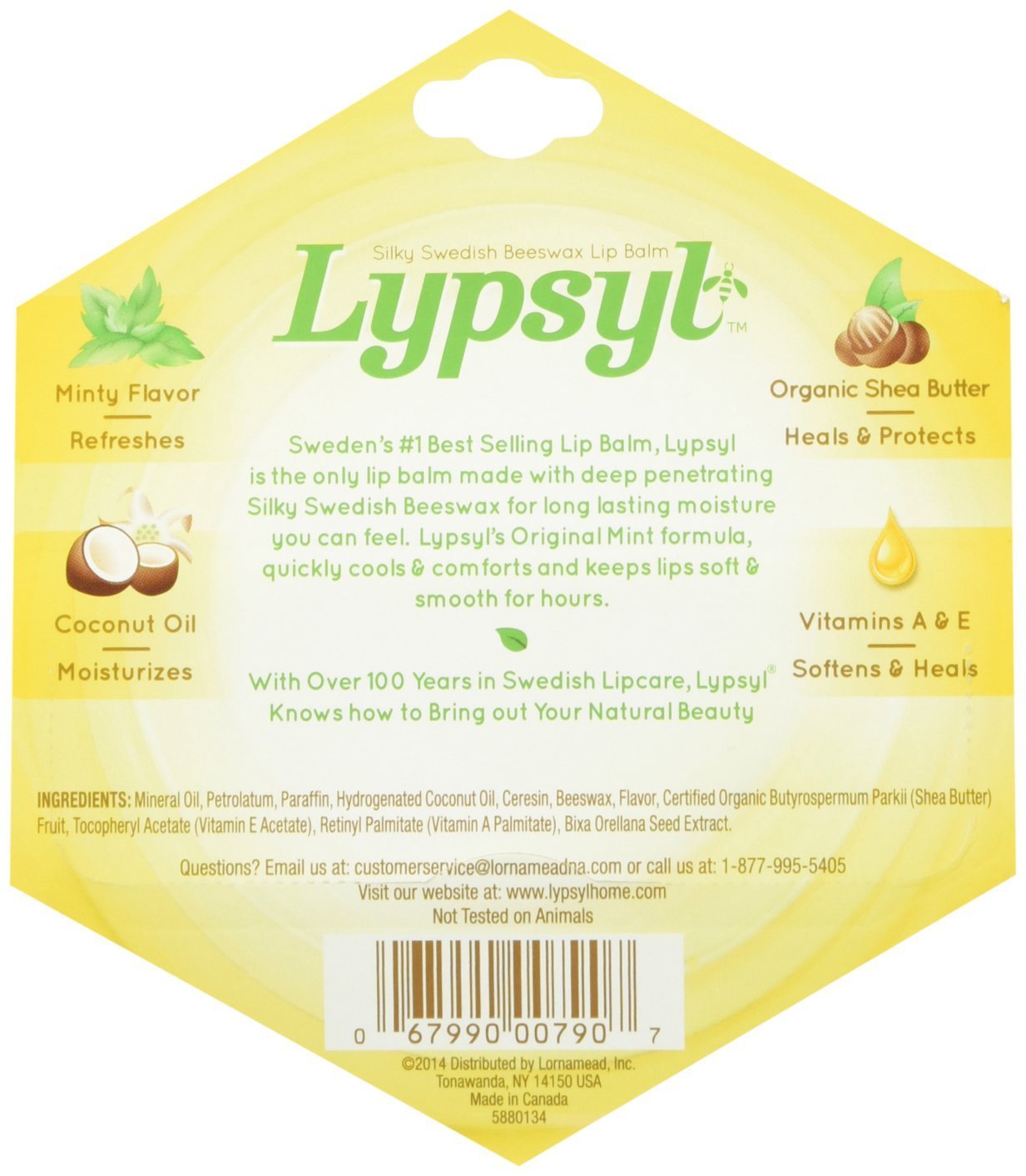 LypSyl LypMoisturizer, Original Mint, 0.1-Ounce, 2 Pack