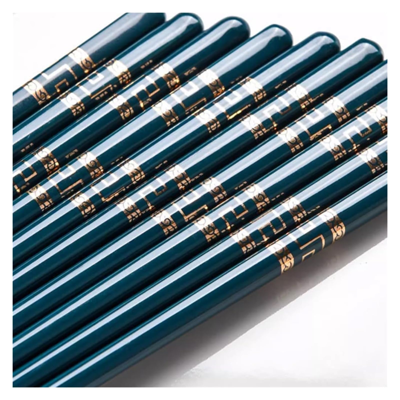 Baguettes en céramique, Coffret cadeau de 10 paires baguettes réutilisables avec étui, antidérapantes en céramique osseuse haute qualité noires