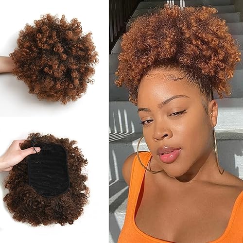 Extensión de cola de caballo afro rizada con cordón para mujer, cola de caballo afro rizada con cordón afro, cola de caballo afro, extensiones de