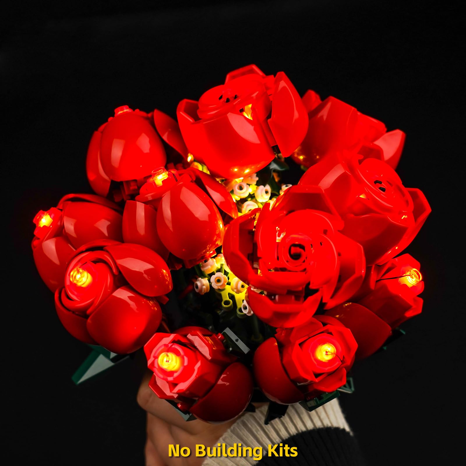BrickBling 10328 LED Rose Bouquet Lights Set Decorative Lighting for Artificial Flowers and Valentine's Day - Image 4