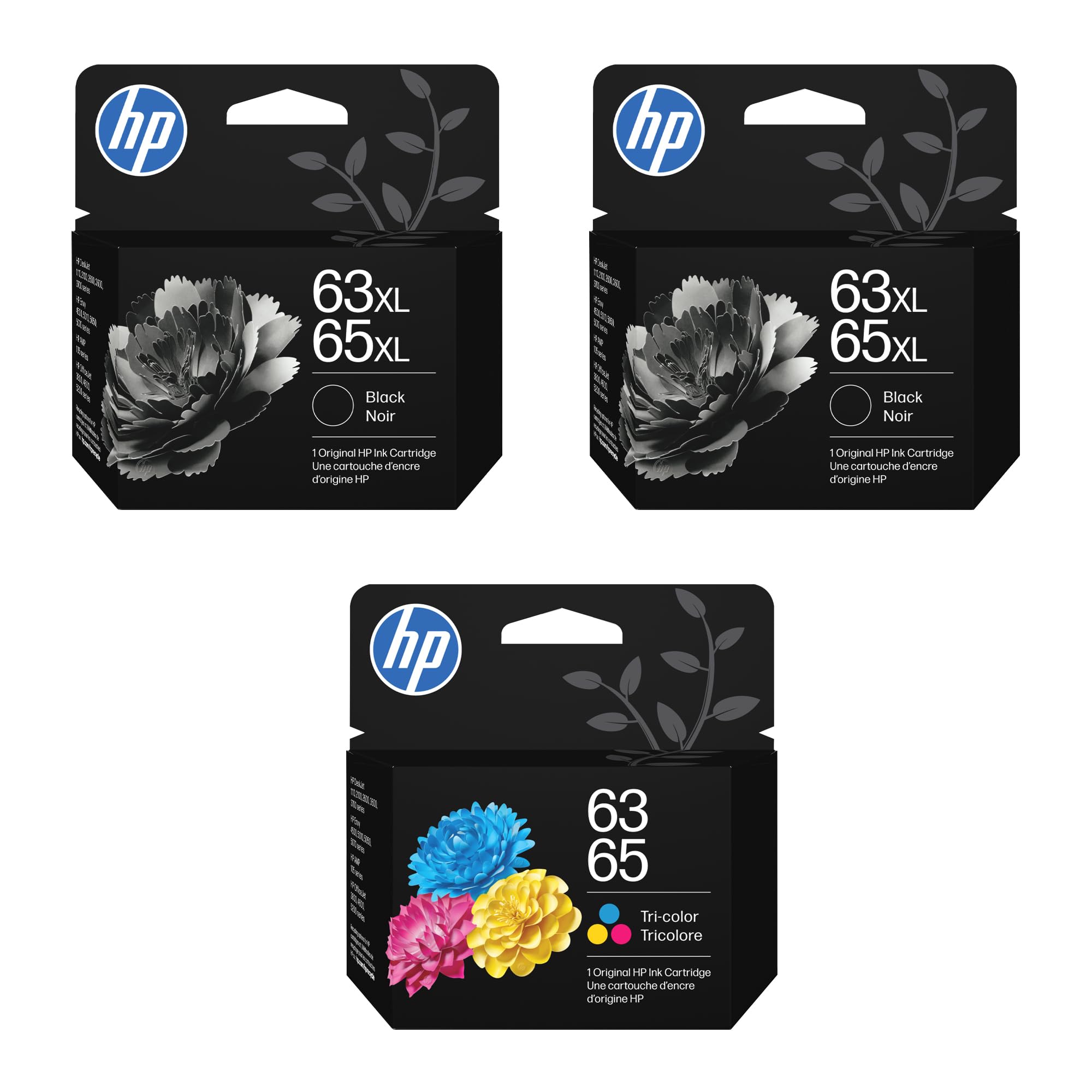 Amazon.com: HP 63XL/65XL Black High-Yield Ink Cartridge - 2 Pack