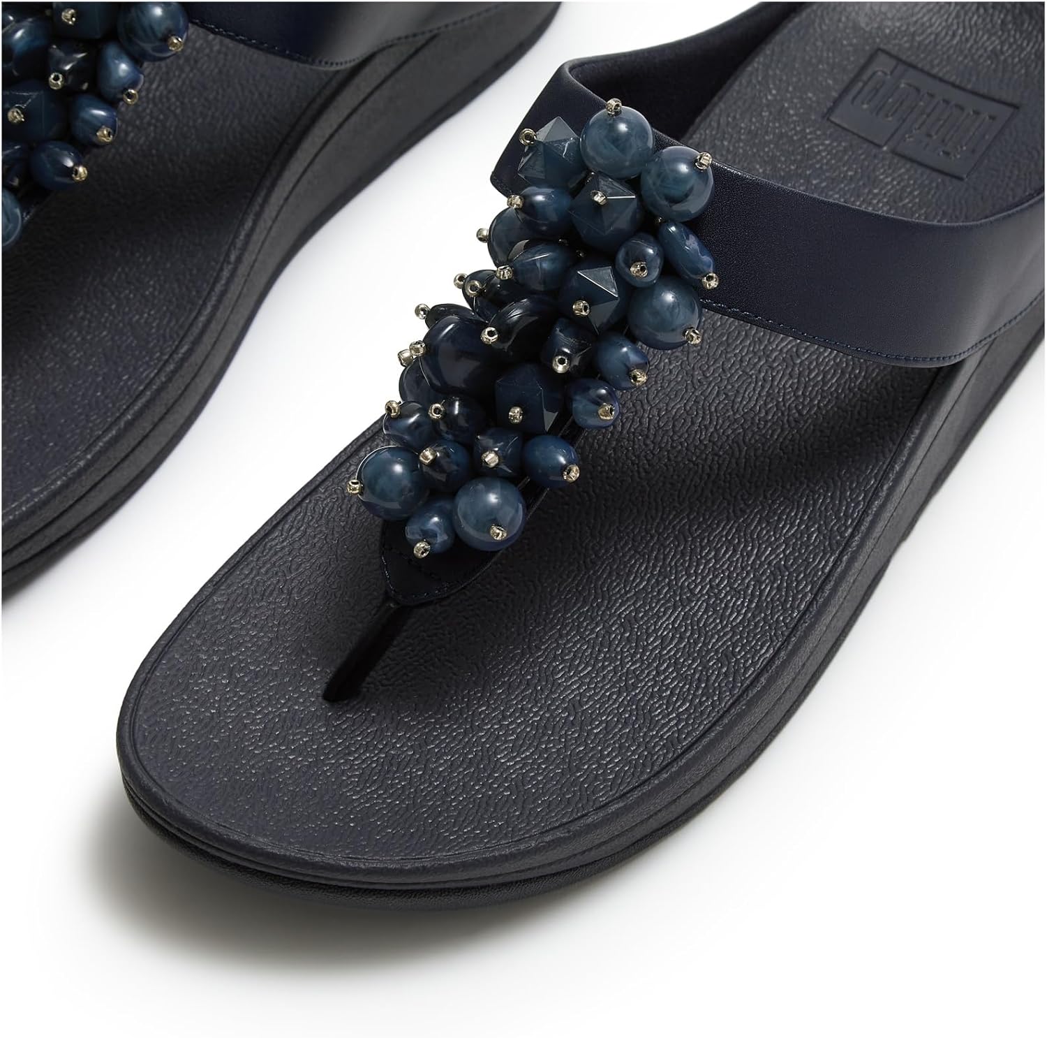 FitFlop Fino Bead-Cluster Toe-Post Sandals