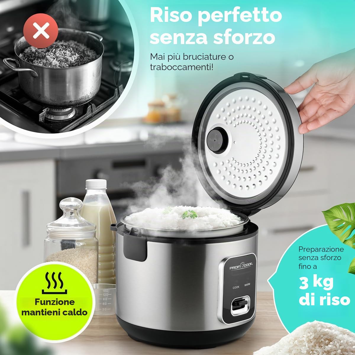 Proficook PC-RK 1285 cuoci riso