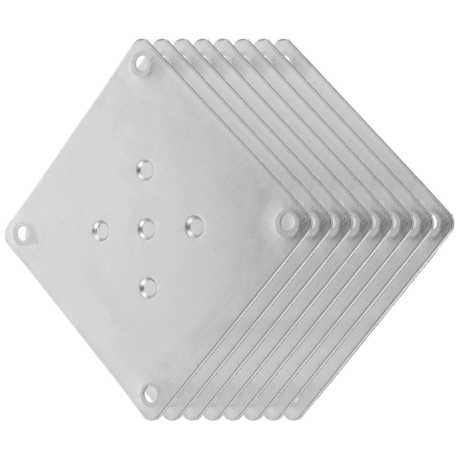Plaques de fixation pour meuble ultra robustes, supports épais Levemolo 10x10 cm pour lit