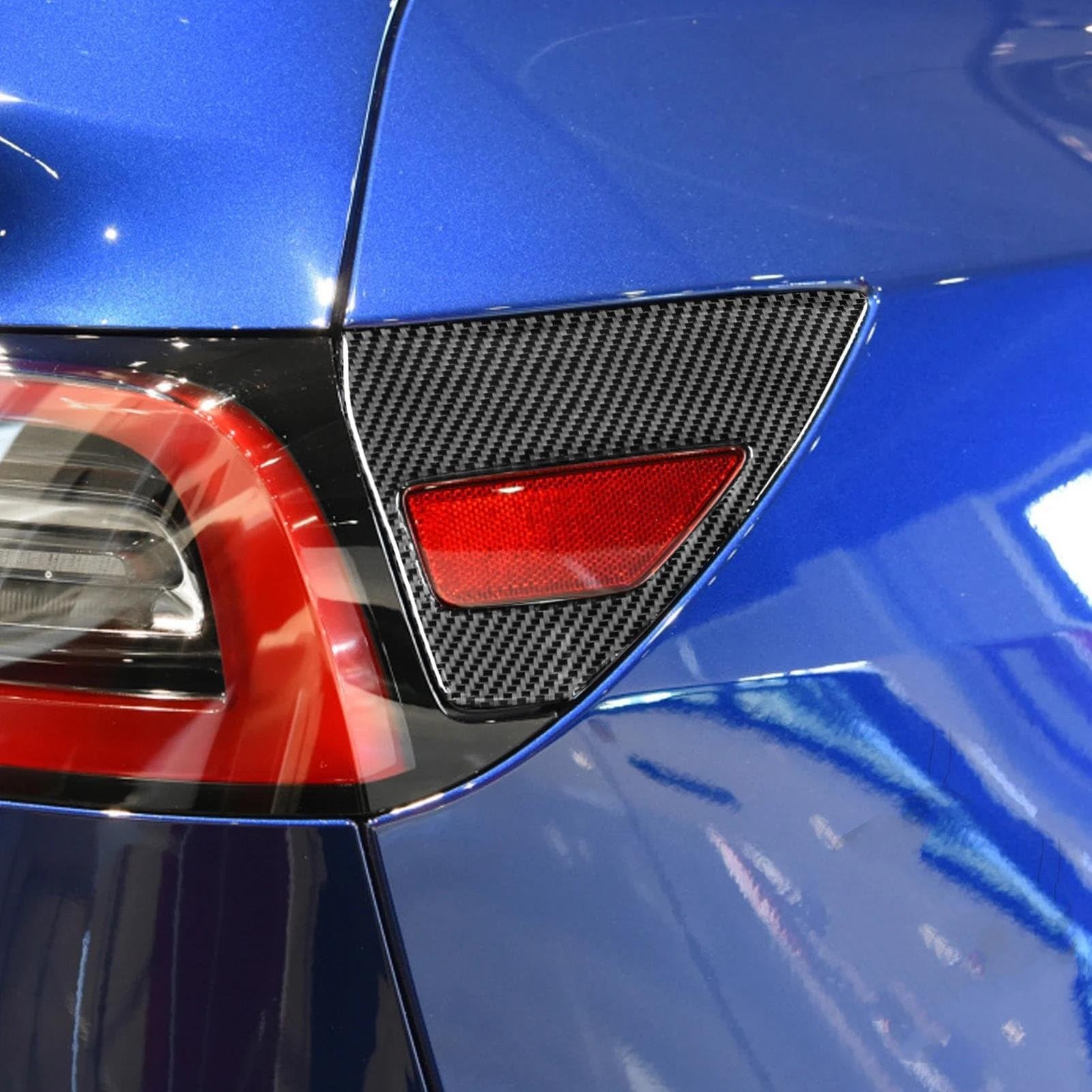 Per Tesla Per Model 3 Modello Y Copertura Protettiva Per Serratura Chiusure Coperchi Fermaporta Set 6 Accessori Interni Nero Rosso Blu Accessori Interni Interni Auto (Colore : RED SET