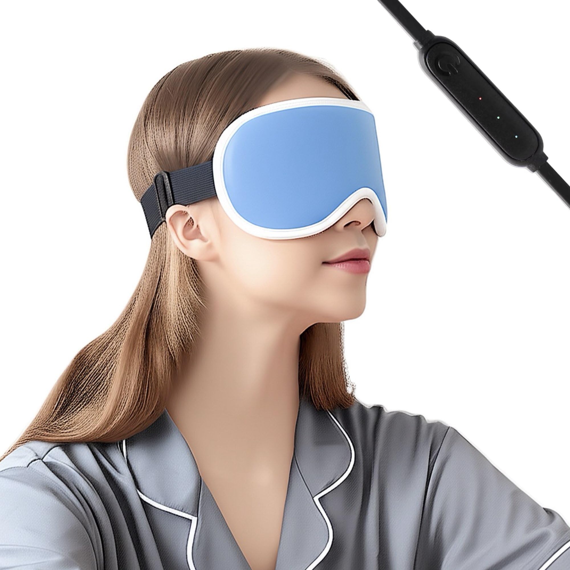 Masque chauffant yeux secs coussin chauffant compresse vapeur USB