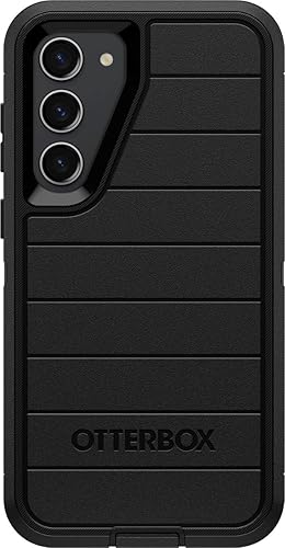 OtterBox Galaxy S23+ (Solo) - Funda Defender Series - Negra, Resistente y Duradera - con Protección de Puertos - Solo Funda - Protección contra