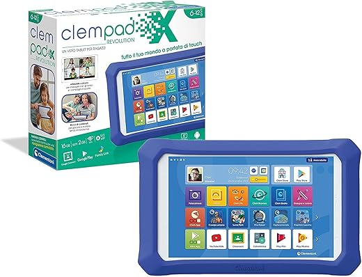 Clementoni X Revolution, Bambini-Tablet clempad 6-12 Anni, 8 Pollici, Android 11, 16...