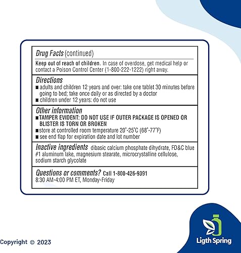 Miniatura 3 de Kirkland Signature - Ayuda nocturna para dormir de 25 mg, paquete de 96 unidades (paquete de 2) con manual exclusivo para noches de descanso y días